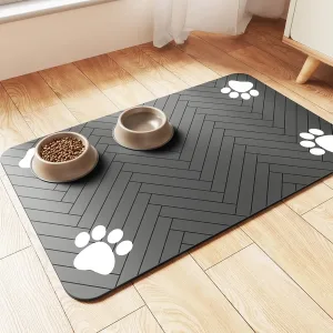 Absorbent Waterproof Pet Feeding Mat for Dogs & Cats