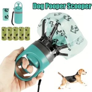Portable Dog Pooper Scooper with Waste Bag Dispenser